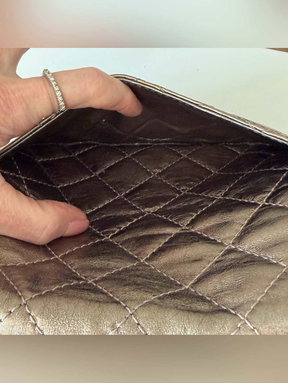 Chanel Reissue 2.55 Metallic Aged Calfskin Flap Bag - Picture 13 of 16